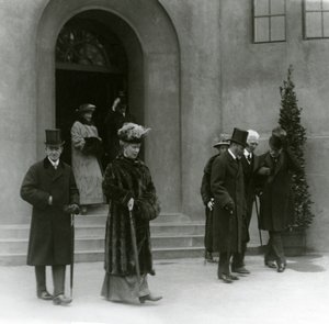 King George V og Queen Mary i London Zoo Aquarium, 1924 af Frederick William Bond