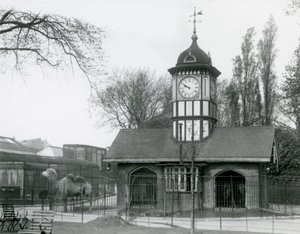 Kamelhuset. London Zoo af Frederick William Bond