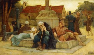 Udgangsforbuddet sætter gang i afskedsdagen, 1912 af Frederick William Davis