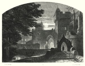 Lord Byrons barn Harold, Canto I, strofe 7 (gravering) af Frederick William Hulme