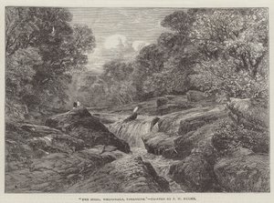 The Strid, Wharfdale, Yorkshire af Frederick William Hulme