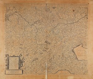 Central-Nordeuropa og Norditalien, Kort af Frederik de Wit, Amsterdam, Kobberstik af Frederick de Wit
