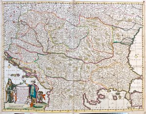 Ungarn, Bosnien-Hercegovina, Kroatien, Serbien, Bulgarien, Rumænien, Montenegro, Albanien, Republikken Makedonien, Nordgrækenland af Frederick de Wit