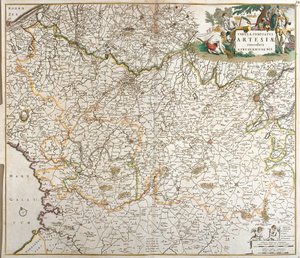 Kort over greven af Artois (Frankrig) (radering af Frederick de Wit