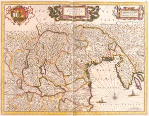 Kort over de venetianske territorier i Italien (radering af Frederick de Wit