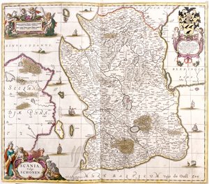 Scania, Sverige af Frederick de Wit