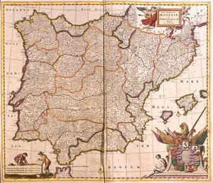 Spanien og Portugal af Frederick de Wit