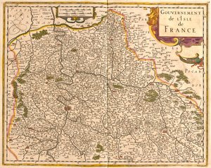 Île-de-France, Frankrig af Frederick de Wit