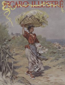 I Biarritz. Forside af Le Figaro Illustre, marts 1895 af Frederik Hendrik Kaemmerer