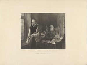 Egmonds sidste øjeblikke i hans celle, 1568 Greven af ​​Egmonds sidste øjeblikke (titel på objekt) af Frederik Hendrik Weissenbruch (possibly)