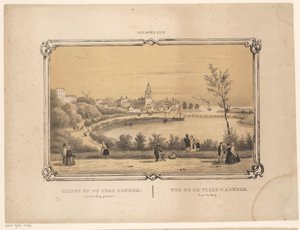 Udsigt over Arnhem Udsigt over byen Arnhem taget fra den Berg (titel på objekt) Gelderland (serietitel på objekt)