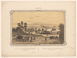 Udsigt over Oosterbeek Udsigt over landsbyen Oosterbeek fra Taffelbjerget (titel på objektet) Gelderland (serietitel på objekt)