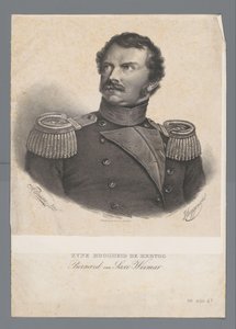 Hans Højhed Hertug Bernard af Saxe-Weimar (titel på objekt) af Frederik Lodewijk Huygens