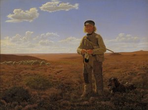 En jysk fårehyrde på heden