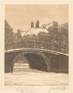 Heerengracht ved Reguliersgracht, Amsterdam (original titel på objektet) af Frederik van der Harst (signed by artist)