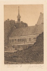 Gamle volde, Maastricht (original titel på objektet) af Frederik van der Harst (signed by artist)