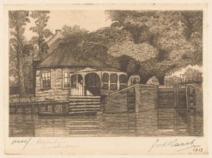 Polderhuis (original titel på objekt) af Frederik van der Harst (signed by artist)