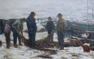 Fishermen, ca. 1900 (olie på lærred)