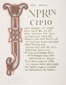 Oplyst Blad med Initial I, 1830-62.