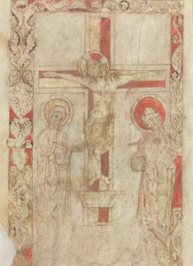 Korsfæstelsen [verso] af French 12th Century