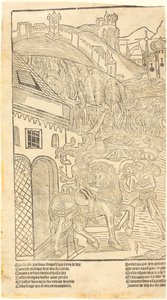En advarsel mod at spille terninger af French 15th Century