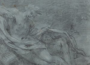 To liggende figurer [verso]
