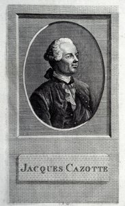 Portræt af forfatteren Jacques Cazotte 1720-1792