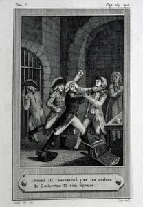 Mordet på Ruslands kejser Peter III Fyodorovich den 17. juli 1762
