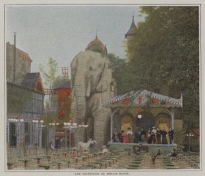 En genhør ved Moulin Rouge, Paris (farvefoto) af French Photographer