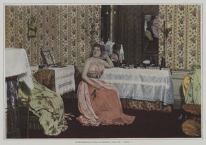 Den amerikanske sopran Sybil Sanderson i titelrollen i Jules Massenets opera Thais (farvefoto) af French Photographer