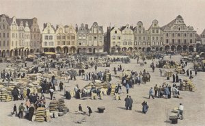 Arras, La Grande Place, en dag med kornvandring af French Photographer