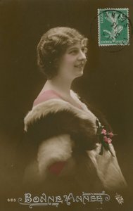 Bonne Anne. Fransk godt nytår postkort sendt i 1913. af French Photographer