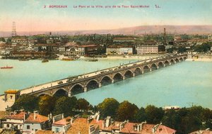 Bordeaux, Broen, Byen af French Photographer