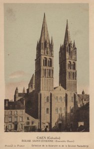 Caen, Saint Etienne Kirke af French Photographer