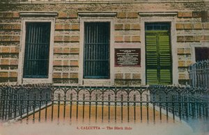 Calcutta - Det sorte hul. Postkort sendt i 1913. af French Photographer