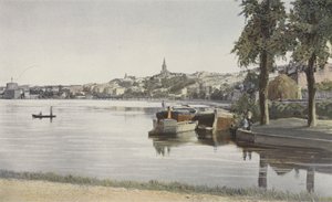 Castelnaudary, generel udsigt taget fra Grand Bassin af French Photographer