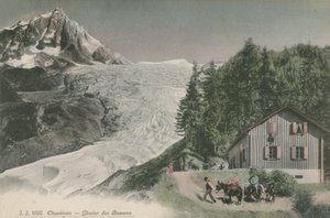 Chamonix - Bossons gletsjer. Postkort sendt i 1913. af French Photographer