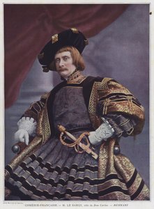 Charles le Bargy som Don Carlos i Hernani (farvet foto)