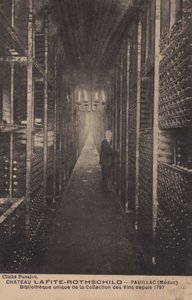 Chateau Lafite-Rothschild, Pauillac, Medoc, bibliotek for samling af vine siden 1797 af French Photographer