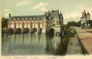 Chenonceaux, slottet, den østlige facade af French Photographer
