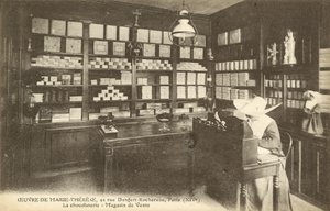 Chokoladebutik, 92 Rue Denfert-Rochereau, Paris (s/h-billede) af French Photographer