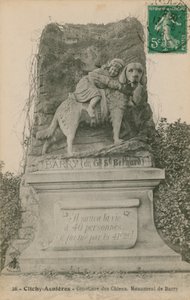Clichy-Asnieres - Hundekirkegård. Barry monument. Postkort sendt i 1913. af French Photographer