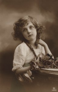 Sød pige med roser af French Photographer