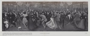 Dans på Moulin de la Galette, Paris (s/h-billede) af French Photographer