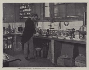 Direktør for videnskabelige og tekniske værker i kemilaboratoriet på Sevres porcelænsfabrik, Frankrig (s/h foto) af French Photographer