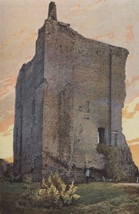 Domfront, Dungeon, udvendig udsigt af French Photographer