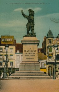 Dunkerque - Statue af Jean Bart. Postkort sendt i 1913. af French Photographer
