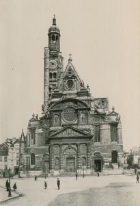 Saint-Etienne du Mont-kirken, Saint-Etienne du Mont-kirken (fotogravering) af French Photographer