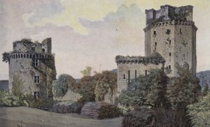 Elven, ruinerne af fæstningen Largouet af French Photographer