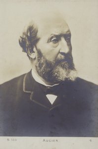 Emile Augier (1820-1889), fransk dramatiker af French Photographer